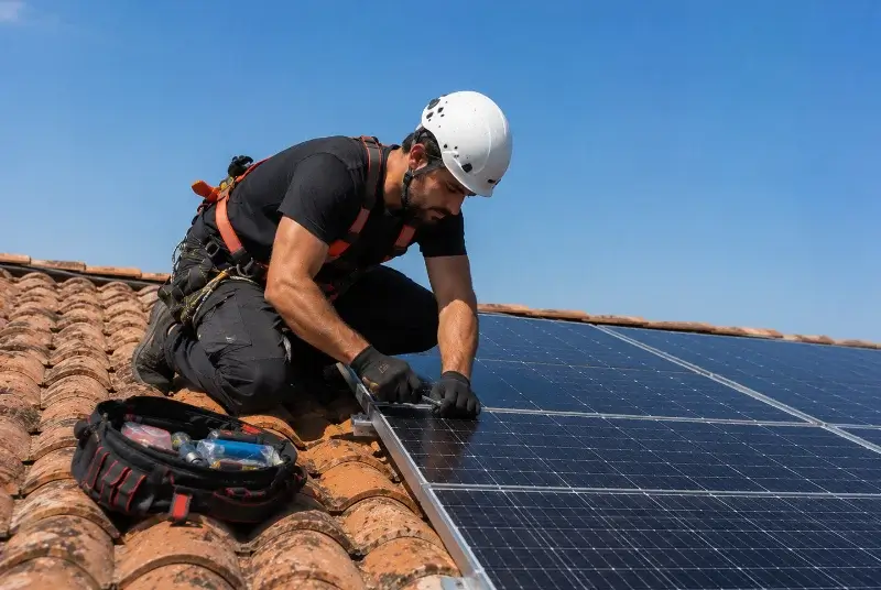 Maintenance et monitoring de panneaux solaires au Poujol-sur-Orb