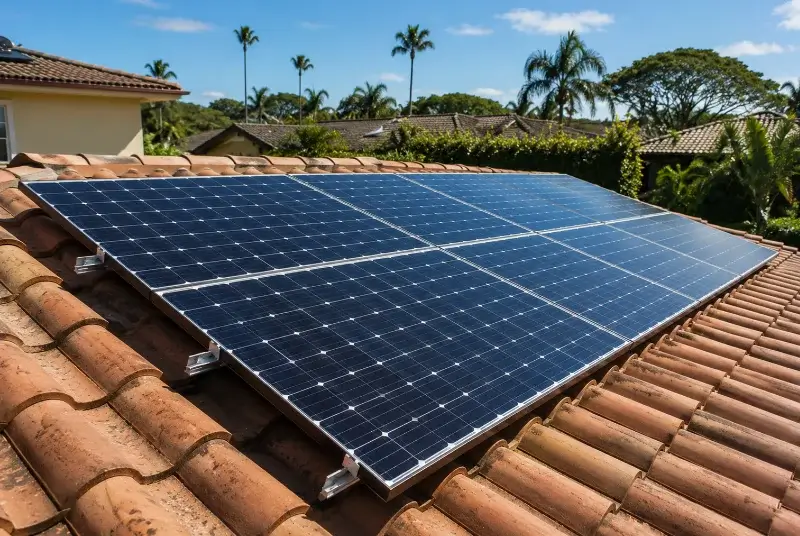 Installation de panneaux solaires au Poujol-sur-Orb